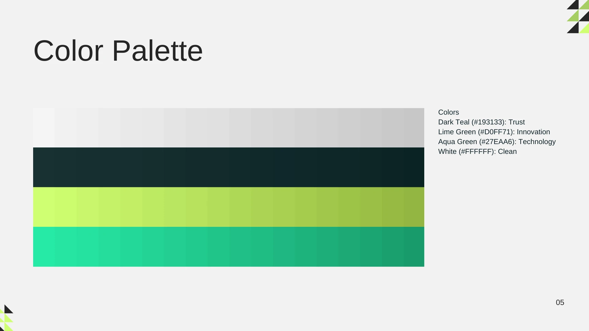 NiceMD.ai — dark teal, lime and aqua colour palette