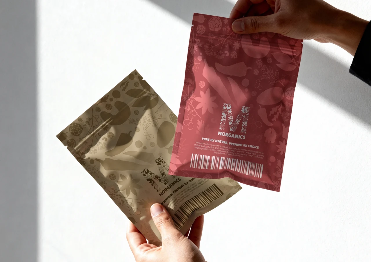Morganics — Warm-toned pouch applications