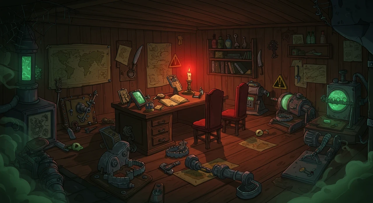 Illustrated narrative frame for Hadi Hassan’s AI animation project, visual 32