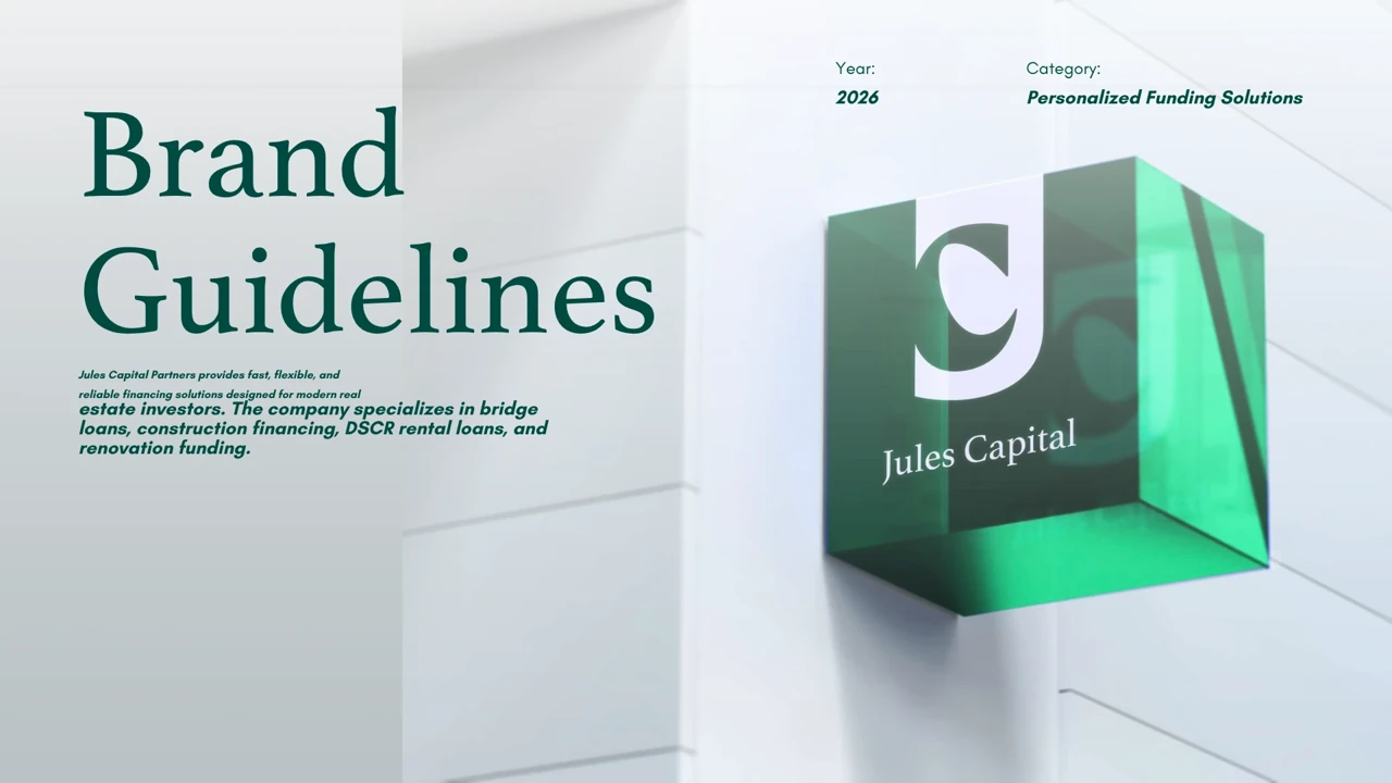 Jules Capital Partners — Financial services brand identity