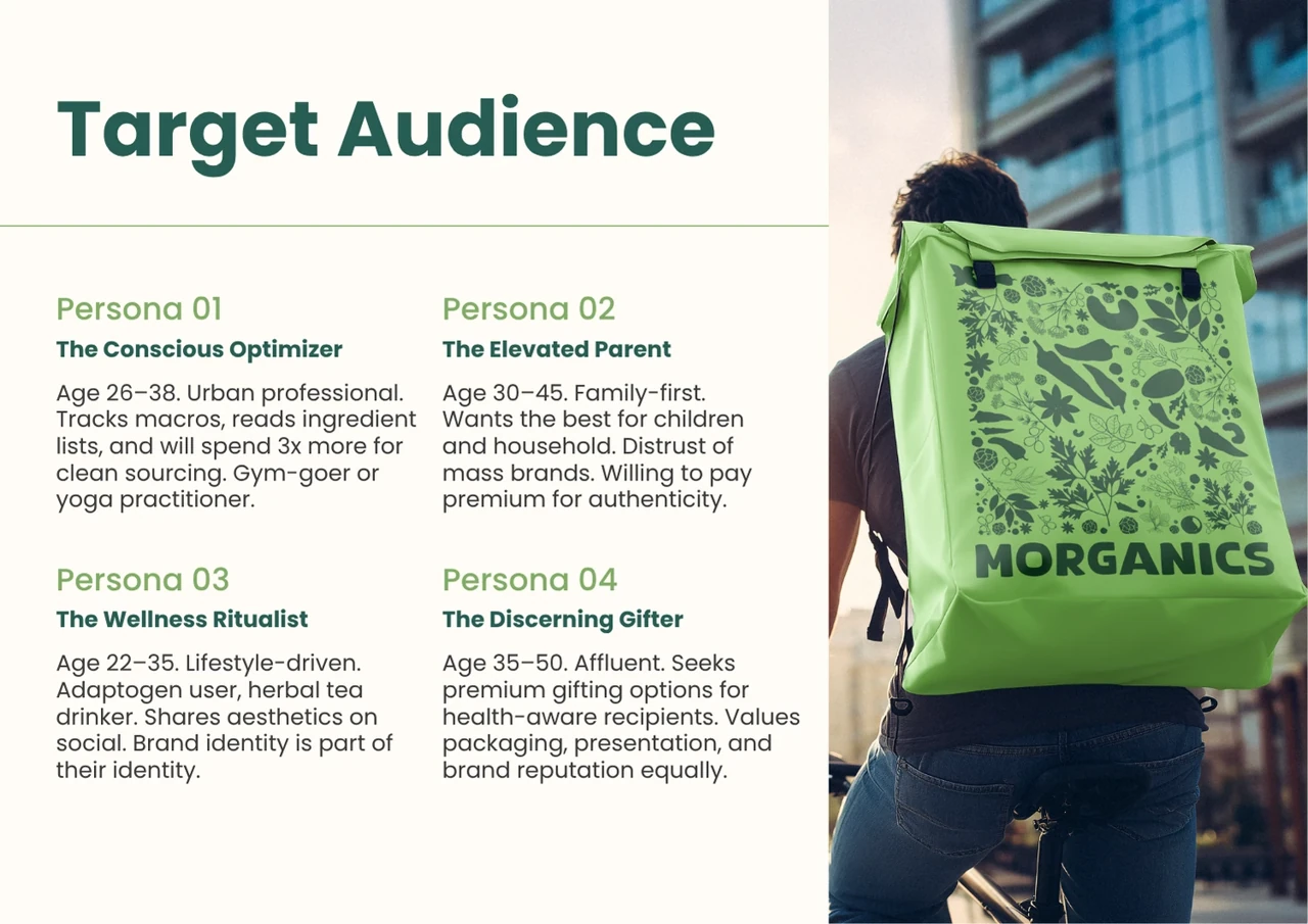 Morganics — Target audience