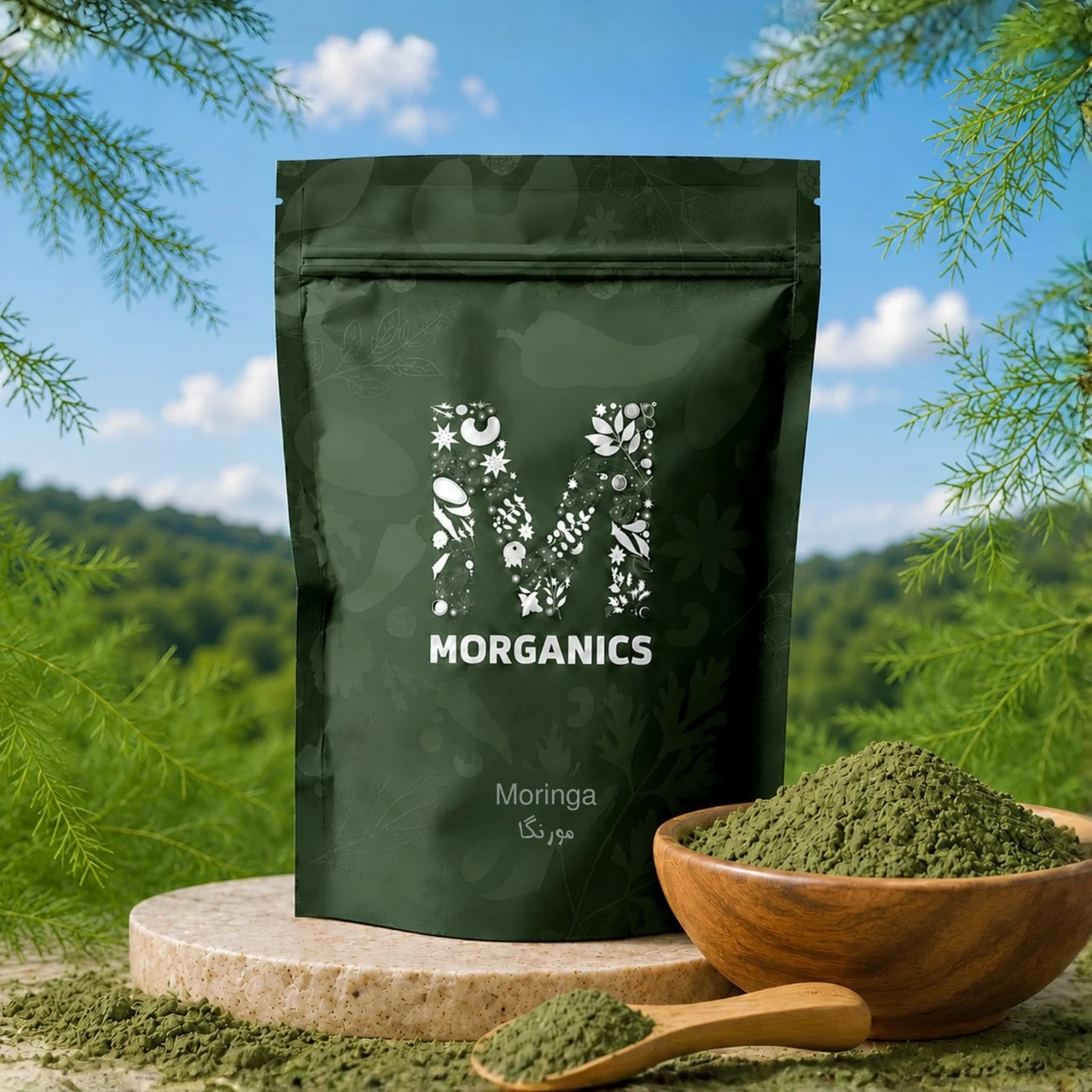 Morganics — product packaging and ingredient-led presentation 11