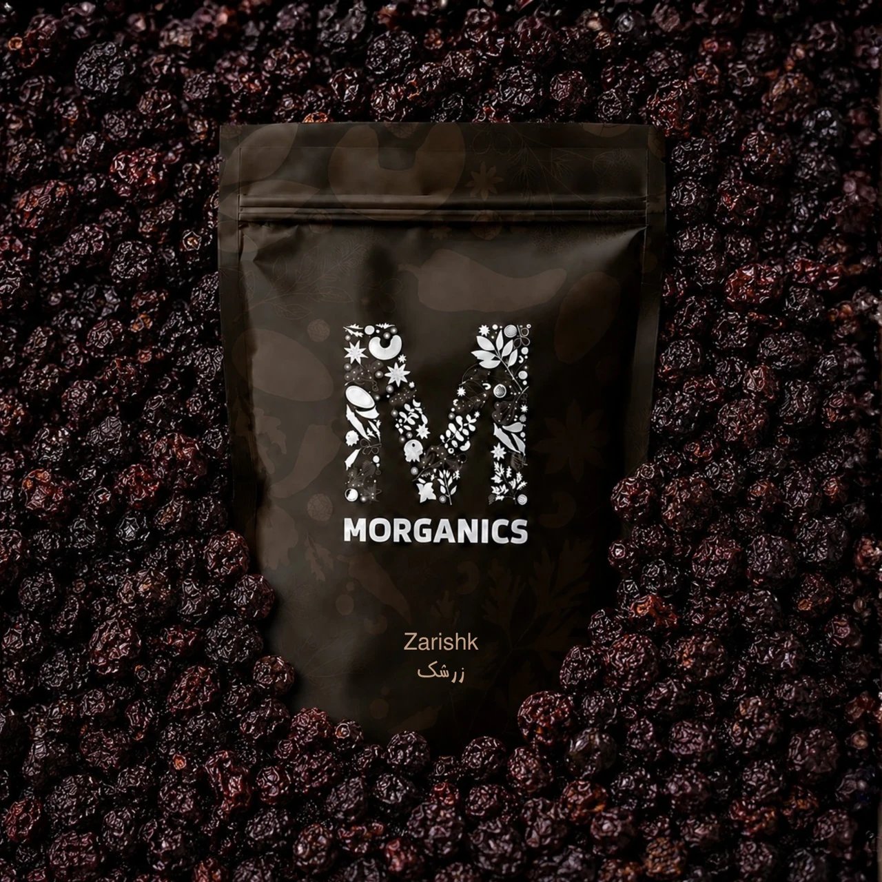 Morganics — Product pouch and ingredient-led campaign visual 18