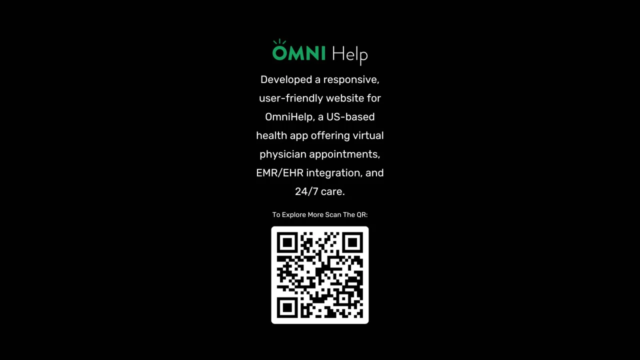 OmniHelp project introduction — UI/UX portfolio by Hadi Hassan