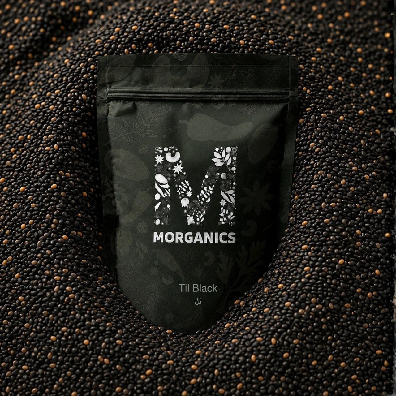 Morganics — Product pouch and ingredient-led campaign visual 12