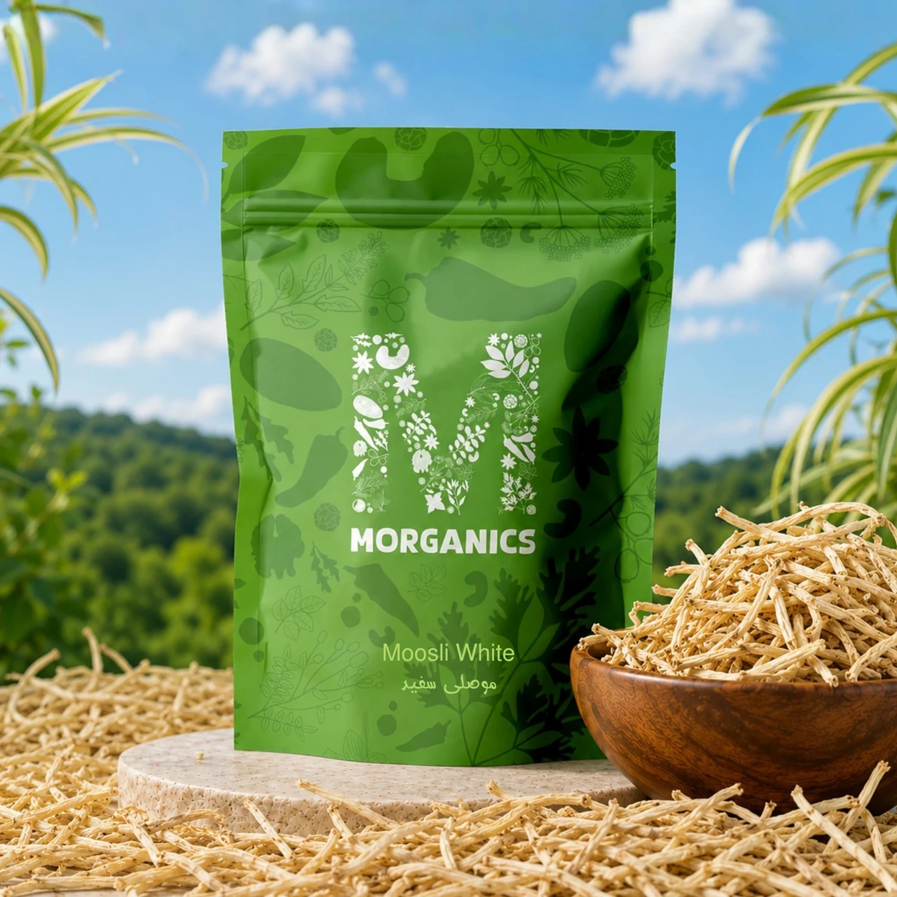 Morganics — product packaging and ingredient-led presentation 9