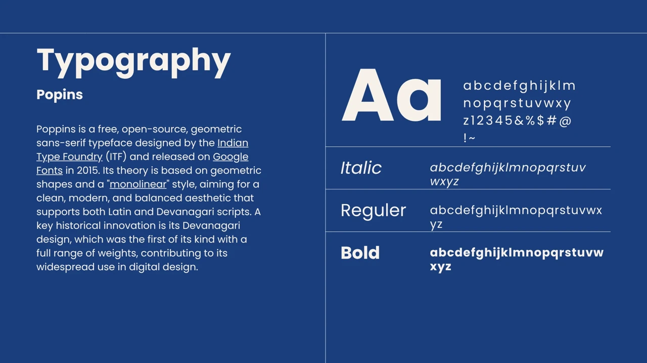 Mackenzie Cramblit — Poppins typography and weight hierarchy