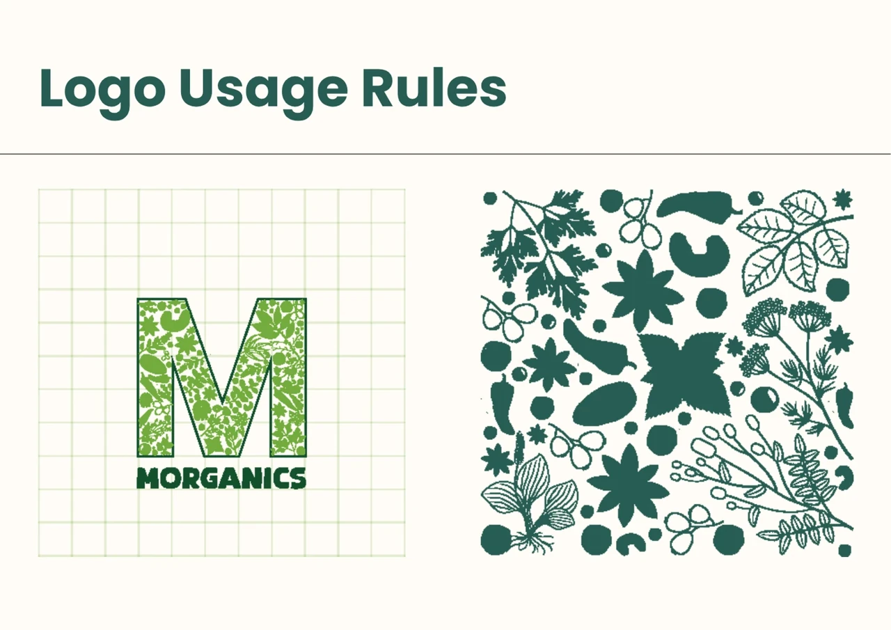 Morganics — Logo construction and usage rules
