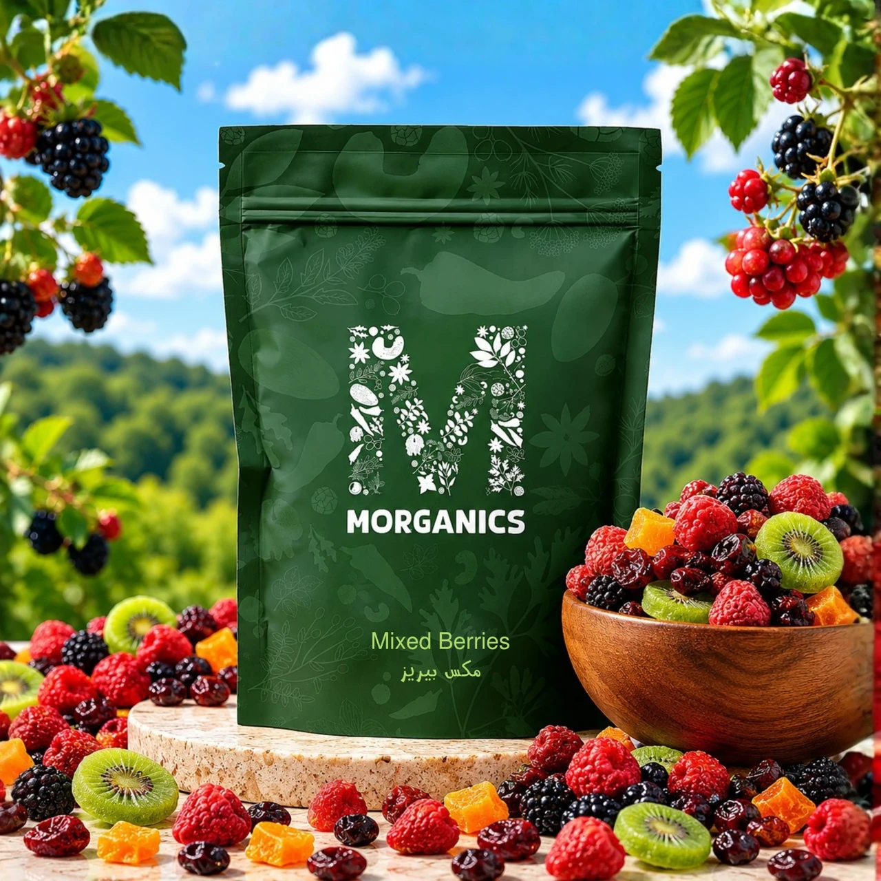Morganics — product packaging and ingredient-led presentation 7