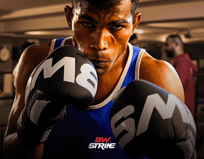 BW Strike boxing gear photography project cover
