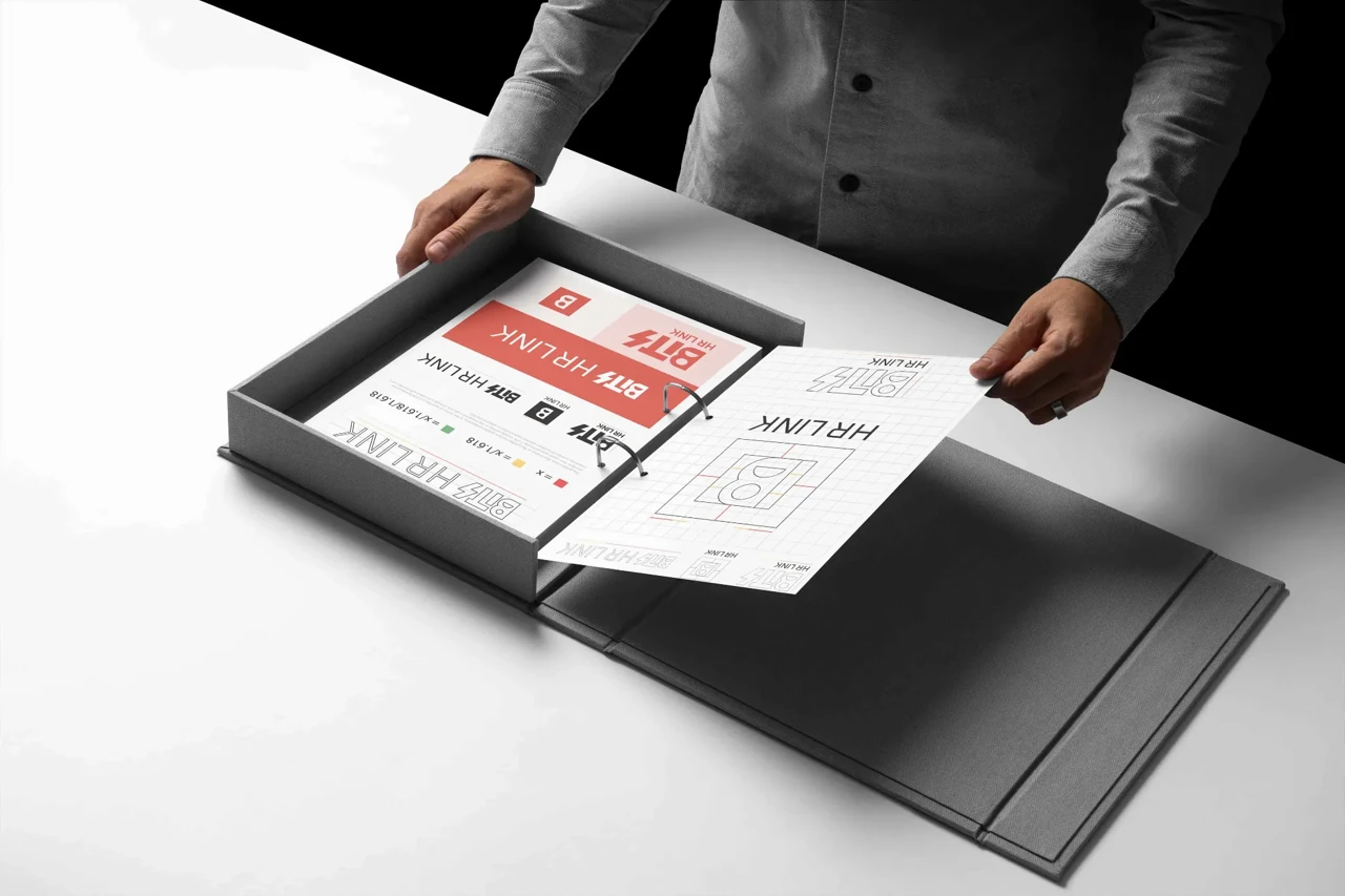 Bits HR Link — printed brand presentation
