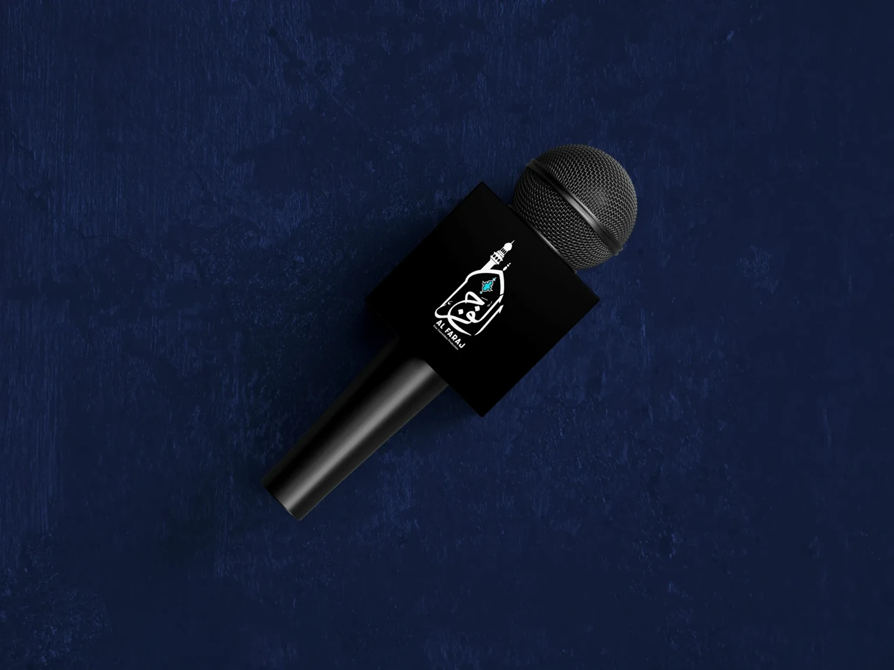 Al Faraj Media — branded microphone