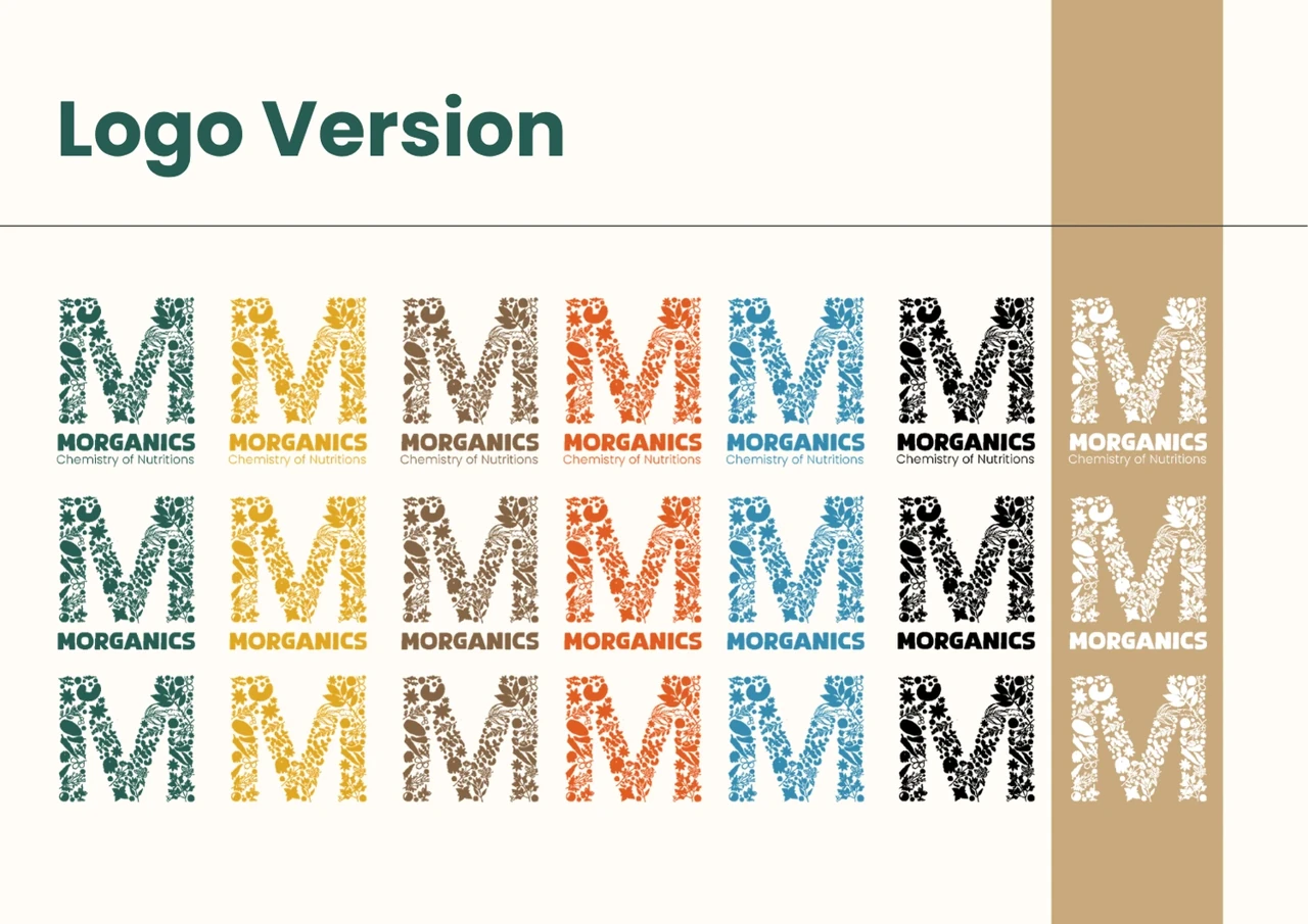 Morganics — Logo colour variations
