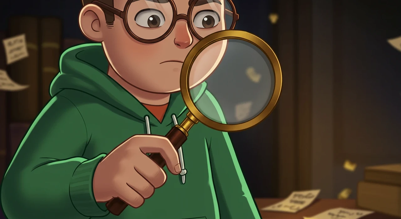 Illustrated narrative frame for Hadi Hassan’s AI animation project, visual 53