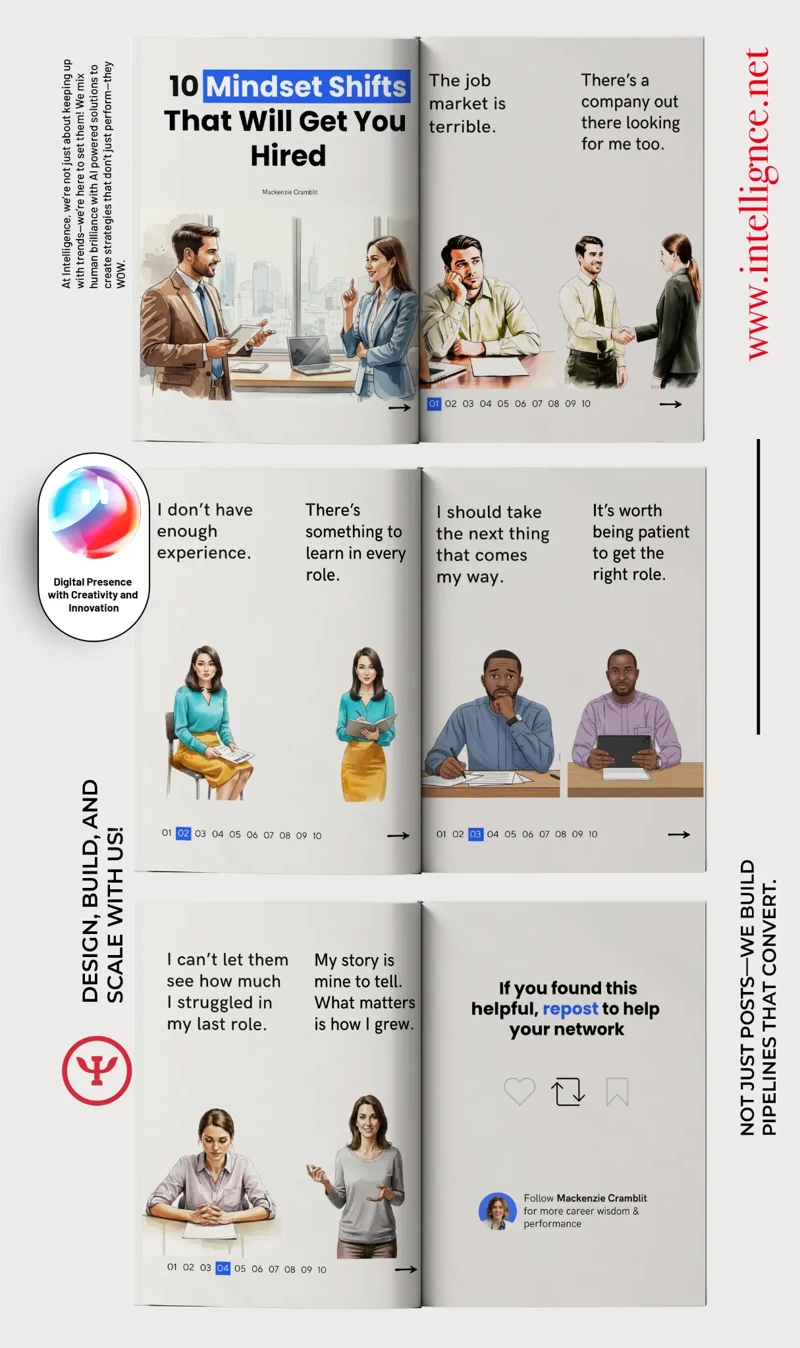 LinkedIn workplace and people management carousel — visual content design by Hadi Hassan