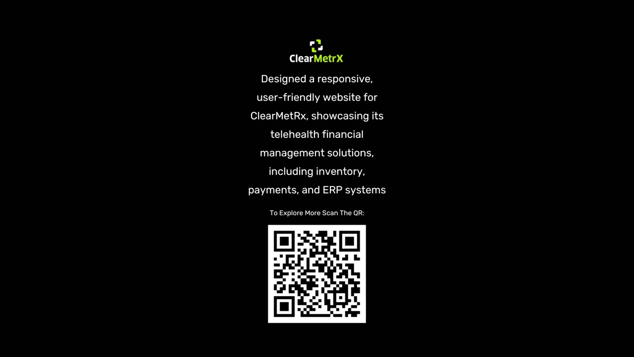 ClearMetrX project introduction — UI/UX portfolio by Hadi Hassan
