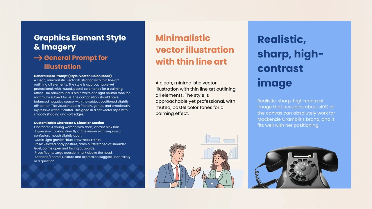 Mackenzie Cramblit — Graphic elements and imagery direction