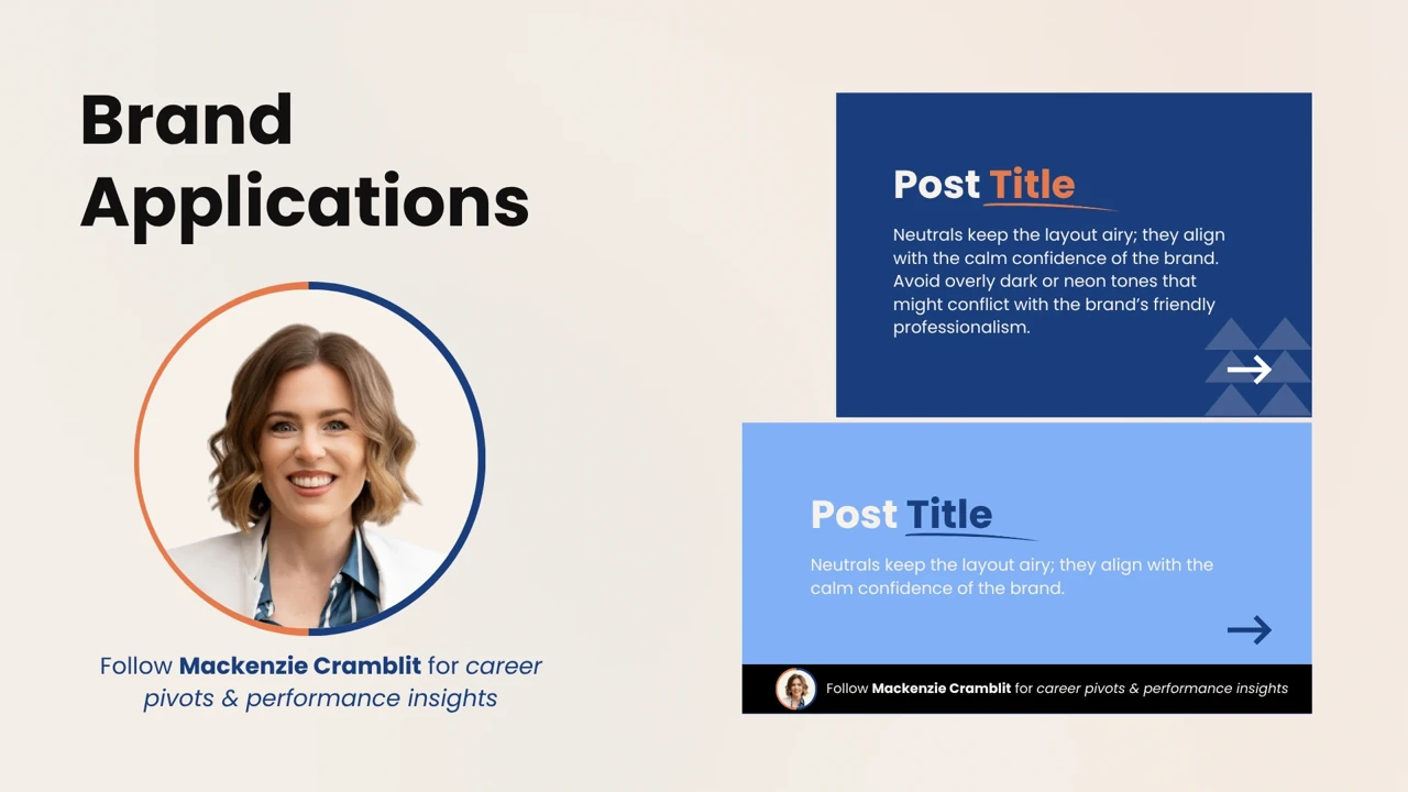 Mackenzie Cramblit — Profile treatment and social post applications
